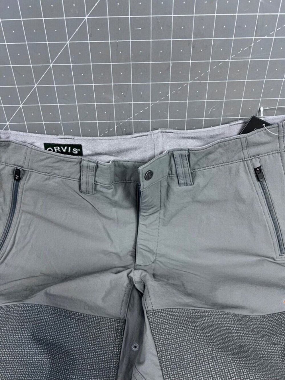 Men's Upland Hunting Softshell Pant Slate/Dark Shadow Size 46/32 Orvis - Picture 9 of 10